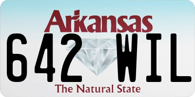 AR license plate 642WIL