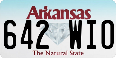 AR license plate 642WIO