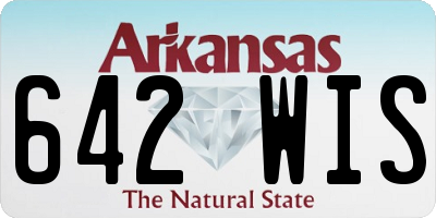 AR license plate 642WIS