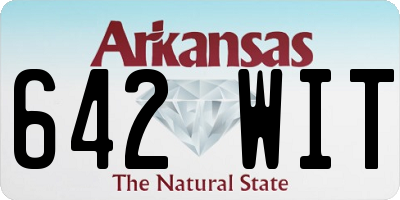 AR license plate 642WIT