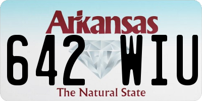 AR license plate 642WIU