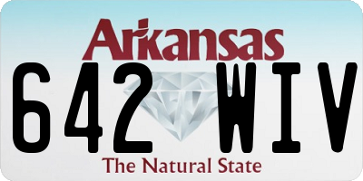 AR license plate 642WIV