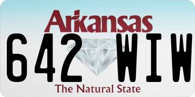 AR license plate 642WIW