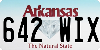 AR license plate 642WIX