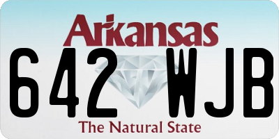 AR license plate 642WJB