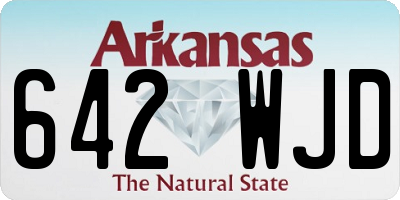 AR license plate 642WJD