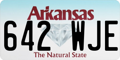 AR license plate 642WJE
