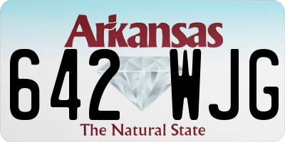 AR license plate 642WJG