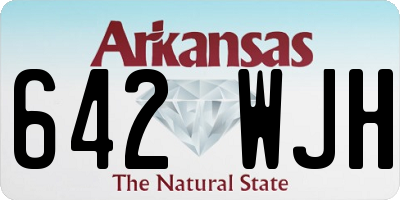 AR license plate 642WJH