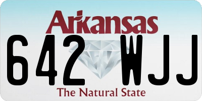 AR license plate 642WJJ