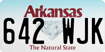 AR license plate 642WJK