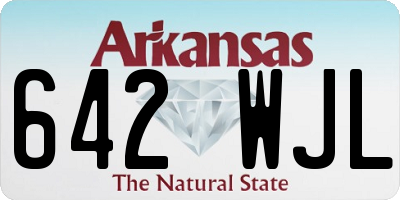 AR license plate 642WJL