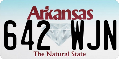 AR license plate 642WJN