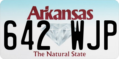 AR license plate 642WJP