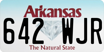 AR license plate 642WJR