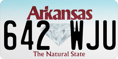 AR license plate 642WJU