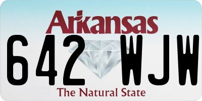 AR license plate 642WJW