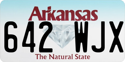 AR license plate 642WJX