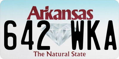AR license plate 642WKA