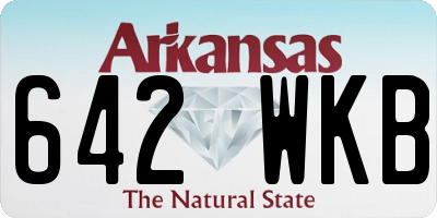AR license plate 642WKB