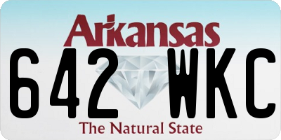 AR license plate 642WKC