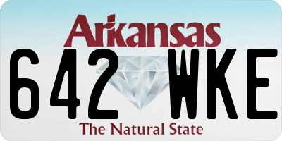 AR license plate 642WKE