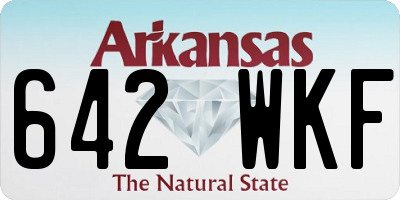 AR license plate 642WKF