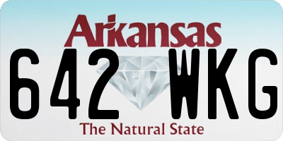 AR license plate 642WKG