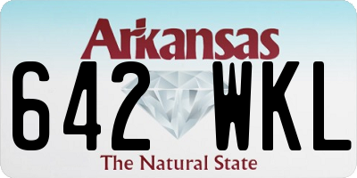 AR license plate 642WKL