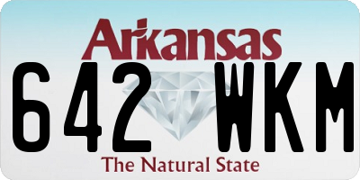 AR license plate 642WKM