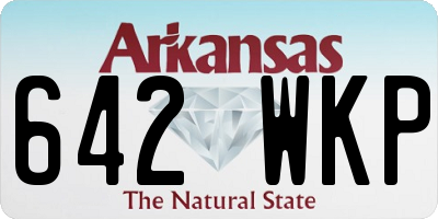 AR license plate 642WKP