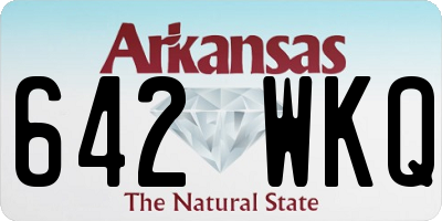 AR license plate 642WKQ