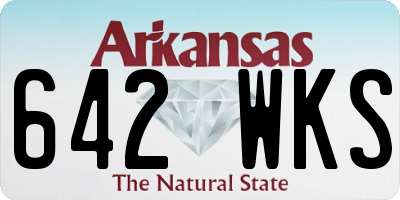 AR license plate 642WKS