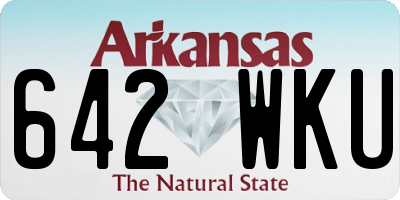AR license plate 642WKU