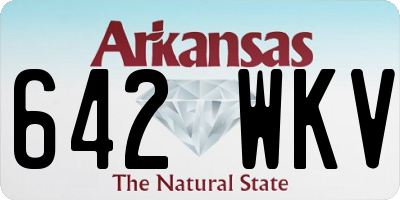 AR license plate 642WKV