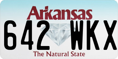 AR license plate 642WKX