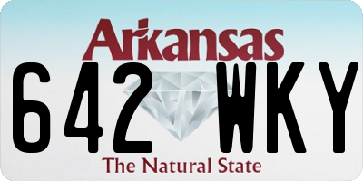 AR license plate 642WKY