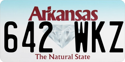 AR license plate 642WKZ