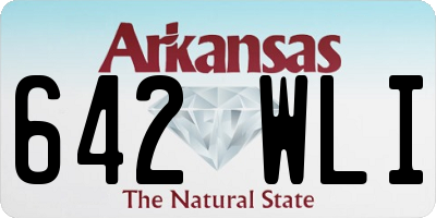 AR license plate 642WLI