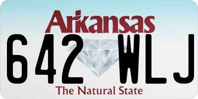 AR license plate 642WLJ