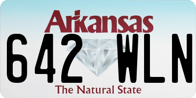AR license plate 642WLN