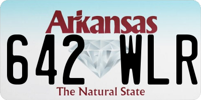 AR license plate 642WLR
