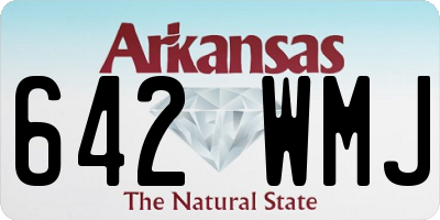 AR license plate 642WMJ