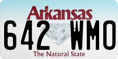 AR license plate 642WMO