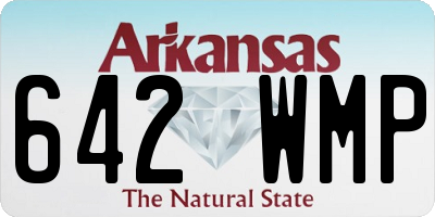 AR license plate 642WMP