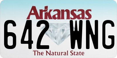 AR license plate 642WNG