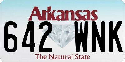 AR license plate 642WNK