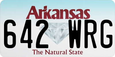 AR license plate 642WRG