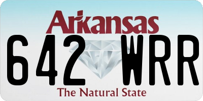 AR license plate 642WRR