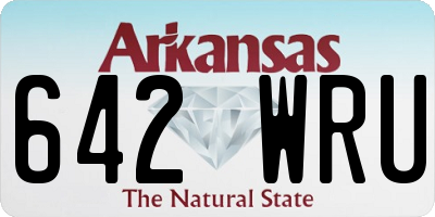 AR license plate 642WRU